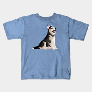 Siberian Husky Dog Kids T-Shirt